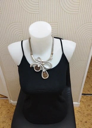Collier fantaisie argenté, condition: Very good, €3.00, €3.85 includes Buyer Protection