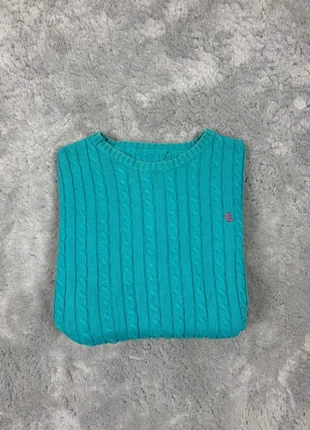 Pull sweat torsadé Ralph Lauren bleu pour femme taille s logo brodé, marca: Lauren Ralph Lauren, estado: Muy bueno, tamaño: S / 36 / 8, 22,40 €, 24,22 € Protección al comprador incluida