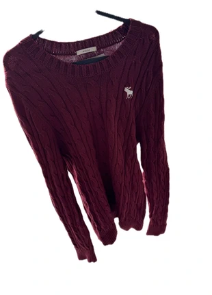 Pull bordeaux torsadé – Abercrombie & Fitch – Taille XXL, marca: Abercrombie & Fitch, estado: Muito bom, tamanho: XXL / 44 / 16, €15.00, €16.45 inclui Proteção do Comprador