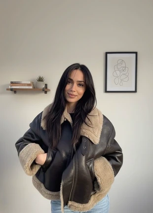 Veste en cuir et fausse fourrure, brand: y2k, condition: New without tags, size: S / 36 / 8, €60.00, €63.70 includes Buyer Protection