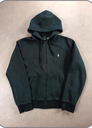 Sweat à capuche zippé Veste Ralph Lauren | noir logo brodé blanc | taille M pour homme, brand: Ralph Lauren, condizioni: Ottime, taglia: M, €62.90, €66.75 include la Protezione acquisti Pro