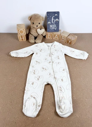 Pyjama coton épais 6 mois zip, brand: Orchestra, condition: Very good, size: 6-9 months / 68 cm, €3.95, €4.85 includes Buyer Protection