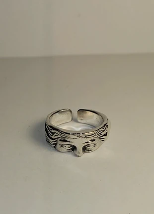 Bague argentée - Dieu Grec, marque: CHROME, état: Neuf sans étiquette, taille: Ajustable, 5,99 €, 6,99 € Protection acheteurs incluse