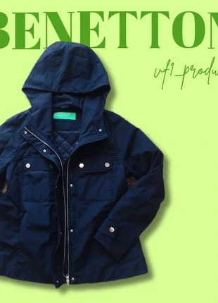 Casaco (COAT) Benetton - Azul marinho (blue), L, retro, marque: Benetton, état: Neuf sans étiquette, taille: L / 40 / 12, 70,00 €, 74,20 € Protection acheteurs incluse