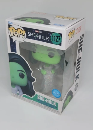 Figurine Funko Pop 1127 Marvel She-Hulk (édition Glitter), marque: Funko, état: Très bon état, taille: 8 ans / 128 cm, 10,00 €, 11,20 € Protection acheteurs incluse