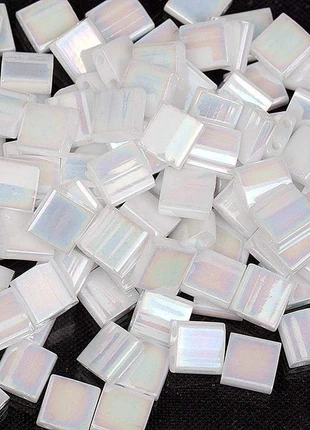 5gr Tilas Miyuki 5x5mm white lined ab white pearl 471, brand: Miyuki, condition: Very good, €2.10, €2.91 includes Buyer Protection