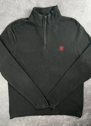 sweat polaire CHAPS noir logo brodé rouge col 1/4 zip - M homme - polyester 2PL 55, marque: CHAPS, état: Très bon état, taille: M, 18,00 €, 19,60 € Protection acheteurs (Pro) incluse