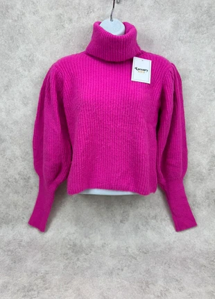Pull col roulé rose fuchsia maille épaisse – manches bouffantes – TBE, marque: ELENZA By L&L, état: Très bon état, taille: M / 38 / 10, 22,00 €, 23,80 € Protection acheteurs (Pro) incluse