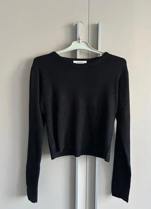 Maglioncino nero, marca: Pull & Bear, estado: Muito bom, tamanho: L / 40 / 12, €8.00, €9.10 inclui Proteção do Comprador