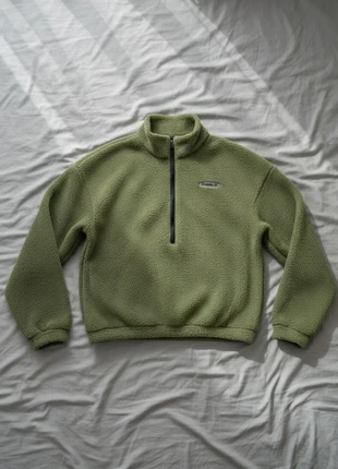 Polaire Verte Zippée 1/4 Oversize Vintage Streetwear Outdoor, merk: Vintage Dressing, staat: Heel goed, maat: M / 38 / 10, € 44,99, € 47,94 inclusief Kopersbescherming