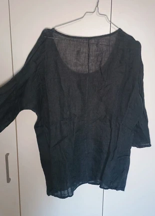 Maglia maniche a 3/4 in lino nero japan style, brand: Japan Style, condizioni: Ottime, taglia: L / IT 44 / EU 40, €6.50, €7.53 include la Protezione acquisti