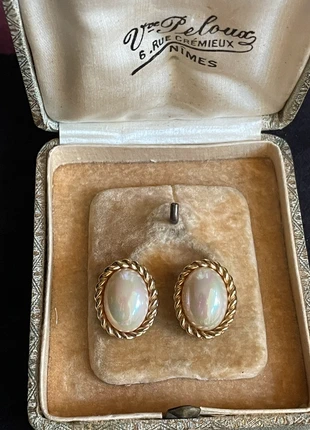 Boucles d'oreilles clips vintage faux pearl signées Grossé années 80 Germany, marque: Vintage Boutique, état: Très bon état, 24,00 €, 25,90 € Protection acheteurs (Pro) incluse
