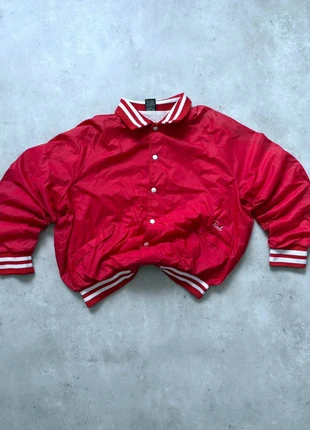 Veste coupe-vent américaine Aristo Jac – Rouge & Blanche / Vintage 90s / Homme / Taille L, brand: ARISTO JAC, condition: Very good, size: L, €20.00, €21.70 includes Buyer Protection