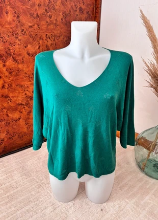 Pull vert émeraude ajouré Made in Italy - taille unique, marque: Boutique Italiana, état: Très bon état, taille: Taille unique, 14,99 €, 16,44 € Protection acheteurs incluse