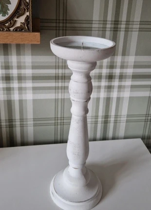 Bougeoir blanc bois shabby chic campagne chic effet vieilli, marke: Shabby Chic, zustand: Sehr gut, 10,00 €, 11,20 € inklusive Vinted-Käuferschutz