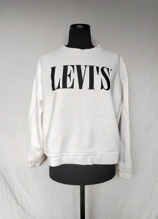 Sweat oversize crop blanc 🌷 Levi's, taille S, marque: Levi's, état: Très bon état, taille: S / 36 / 8, 8,00 €, 9,10 € Protection acheteurs (Pro) incluse
