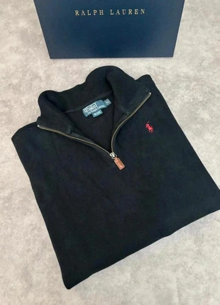 Half zip Ralph Lauren noir logo rouge homme taille Xl old money, marque: Ralph Lauren, état: Très bon état, taille: XL, 46,00 €, 49,00 € Protection acheteurs incluse