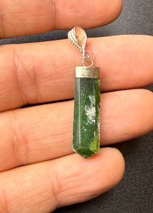 Natural nephrite jade gemstone handmade pendant, brand: Crystal, condition: New without tags, £4.50, £5.43 includes Buyer Protection