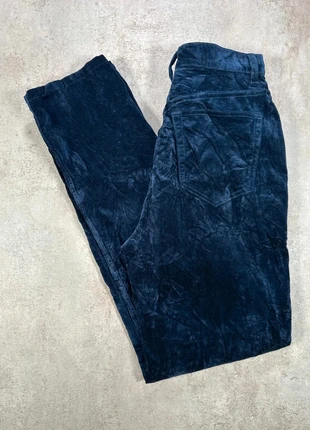 Pantalon Vintage En Velours Côtelé / Corduroy liz clairborne bleu velours droit taille 6, condition: Very good, size: XS / 34 / 6, €9.00, €10.15 includes Buyer Protection Pro