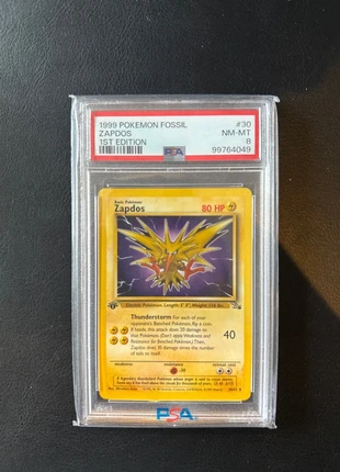Zapdos 1999 First Fossil PSA, merk: Pokémon, staat: Nieuw zonder prijskaartje, € 75,00, € 79,45 inclusief Kopersbescherming