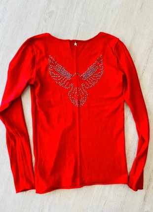 Pull rouge col V femme Sud Express, marque: SUD Express, état: Très bon état, taille: S / 36 / 8, 15,00 €, 16,45 € Protection acheteurs incluse