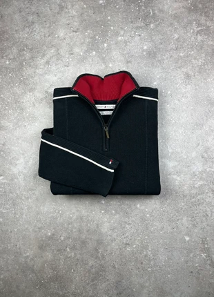 Pull Half-zip Col Camionneur Tommy Hilfiger Taille L Femme Noir Logo Brodé Sur Manche Coton #T76, brand: Tommy Hilfiger, condition: Very good, size: L / 40 / 12, €25.00, €26.95 includes Buyer Protection Pro