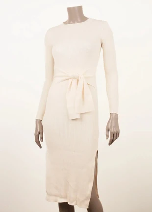 Robe en maille & Other Stories – écrue – ceinture nouée – taille XS (34), marque: & Other Stories, état: Très bon état, taille: XS / 34 / 6, 45,00 €, 47,95 € Protection acheteurs incluse