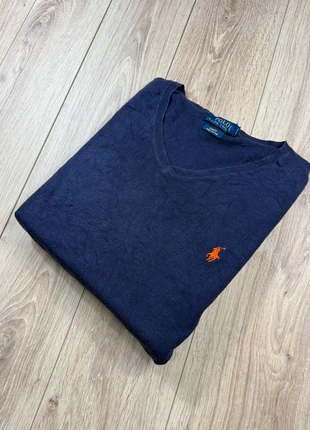 Pull Polo Ralph Lauren homme col V bleu marine – Taille L, marke: Ralph Lauren, zustand: Sehr gut, größe: L, 15,00 €, 16,45 € beinhaltet Vinted-Käuferschutz Pro