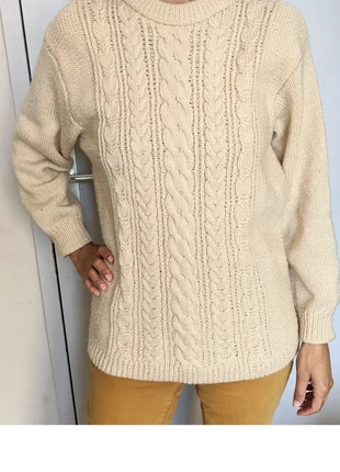 Pull 100% laine naturelle tricoté main – T.S, marke: Fait Main, zustand: Sehr gut, größe: S / 36 / 8, 18,00 €, 19,60 € inklusive Vinted-Käuferschutz
