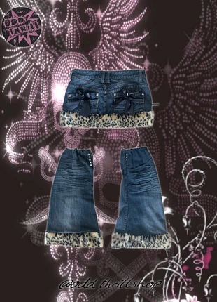 Set minijupe leg warmers leopard y2k, marca: y2k, estado: Muito bom, tamanho: S / 36 / 8, €65.00, €68.95 inclui Proteção do Comprador