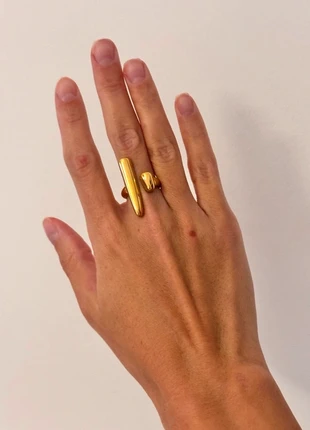 Anello placcato oro bague acier plaque or, marque: Vintage Dressing, état: Très bon état, taille: 18,1 mm, 15,00 €, 16,45 € Protection acheteurs incluse