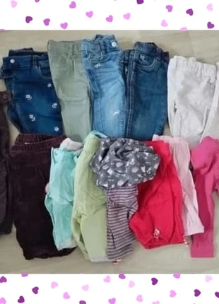 Lot pantalons 6 mois, condizioni: Ottime, taglia: 6-9 mesi / 68 cm, €8.00, €9.10 include la Protezione acquisti