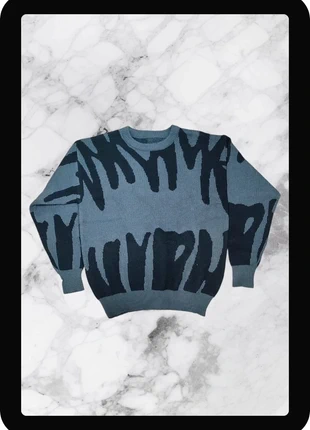 Pull y2k vintage gris avec motif noir M, marque: y2k, état: Neuf sans étiquette, taille: M, 30,00 €, 32,20 € Protection acheteurs incluse