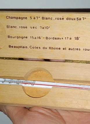 Franse wijnthermometer - nieuw in originele doos - 061Z, merk: MustHave, staat: Nieuw zonder prijskaartje, € 3,95, € 4,85 inclusief Kopersbescherming
