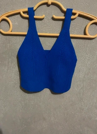 Top côtelé bleu Shein – Taille M, brand: Shein, condition: Very good, size: M / 38 / 10, €3.00, €3.85 includes Buyer Protection