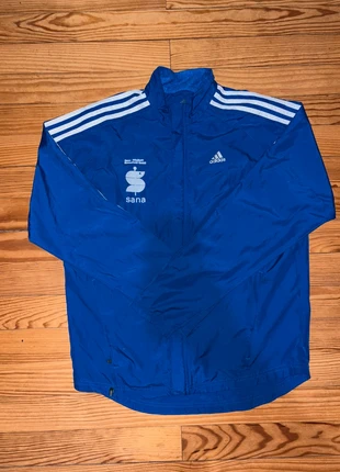 Coupe-vent bleu adidas 3 bandes S homme – Windbreaker sport running léger, marque: adidas, état: Très bon état, taille: S, 15,00 €, 16,45 € Protection acheteurs incluse