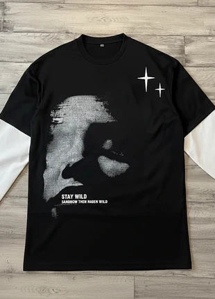 Sweat Y2K Streetwear Bicolore "Stay Wild" - Style Grunge/Skate, marque: Block 93, état: Très bon état, taille: M, 29,99 €, 32,19 € Protection acheteurs incluse