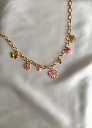 Collier breloques charms acier inoxydable, merk: Tendance, staat: Heel goed, € 18,00, € 19,60 inclusief Kopersbescherming Pro