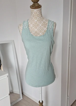 Débardeur vert d’eau GÉMO M – Détails dentelle féminin, marke: WOMAN by Gémo, zustand: Sehr gut, größe: M / 38 / 10, 4,99 €, 5,94 € inklusive Vinted-Käuferschutz