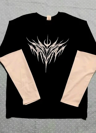 y2k opium oversize double layer streetwear goth cyber punk long sleeve tee, brand: Opium, condizioni: Nuovo senza cartellino, taglia: M, €19.00, €20.65 include la Protezione acquisti