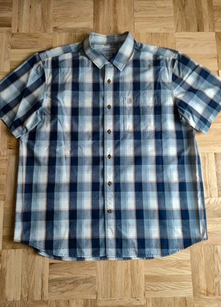 Chemise bleu / blanche manches courtes à carreaux Carhartt coupe décontractée taille XL, brand: Carhartt, condizioni: Ottime, taglia: XL, €20.00, €21.70 include la Protezione acquisti