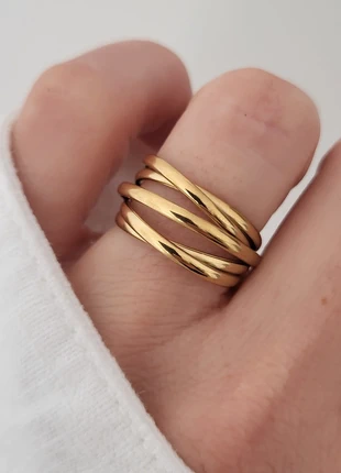 Bague acier inoxydable doré ajustable, marke: Boutique Parisienne, zustand: Sehr gut, größe: Größenverstellbar, 9,00 €, 10,15 € beinhaltet Vinted-Käuferschutz Pro