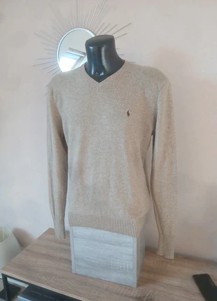Pull Ralph Lauren beige laine agneau col V t. XL, merk: Ralph Lauren, staat: Heel goed, maat: XL, € 36,50, € 39,03 inclusief Kopersbescherming Pro