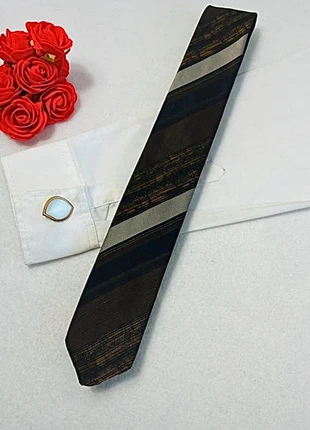 Cravate slim vintage 60s à rayure marron - très bon état, marque: pascha, état: Très bon état, 6,00 €, 7,00 € Protection acheteurs (Pro) incluse