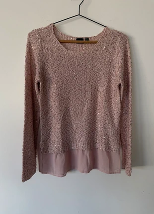 Haut pull chemise sequin rose, merk: Vintage Dressing, staat: Heel goed, maat: S / 36 / 8, € 8,00, € 9,10 inclusief Kopersbescherming