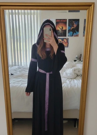 Robe Médiévale Noire à Capuche – Mystique / Vintage Gothique / Élégante / Cosplay Fantasy, marque: Maison Obscura, état: Très bon état, taille: M / 38 / 10, 59,99 €, 63,69 € Protection acheteurs (Pro) incluse