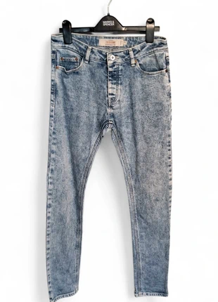 Topman Men’s Blue Stretch Skinny Jeans – Size W30 L30 Reg – 100% Cotton, brand: Topman, condition: Very good, size: W30, £5.00, £5.95 includes Buyer Protection Pro