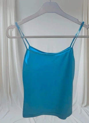 🦋Débardeur Fines Bretelles "Women Only" - Bleu Vif - T.36 (S)🦋, estado: Muito bom, tamanho: S / 36 / 8, €8.00, €9.10 inclui Proteção do Comprador