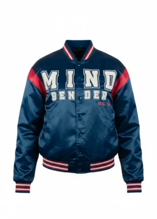 Veste bomber Bershka Mind Bender bleu marine, taille XS., brand: Vintage Dressing, condition: Very good, size: XS, €29.00, €31.15 includes Buyer Protection
