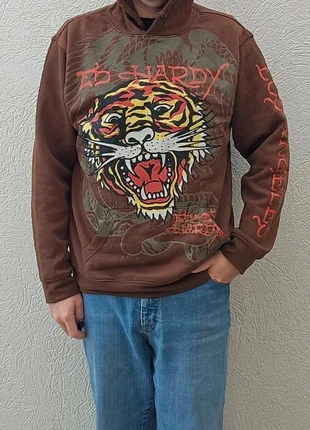 Sweat pull hoodie à capuche Ed hardy y2k L homme à motif tigre, marque: Ed Hardy, état: Bon état, taille: L, 29,00 €, 31,15 € Protection acheteurs incluse